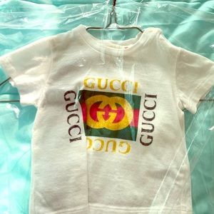 Baby T-shirt with Gucci logo